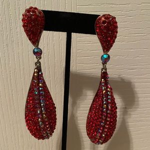 Red earrings
